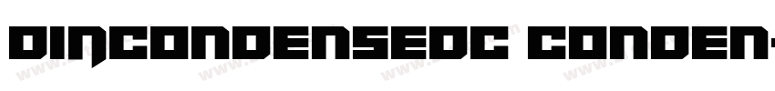 DINCondensedC Conden字体转换